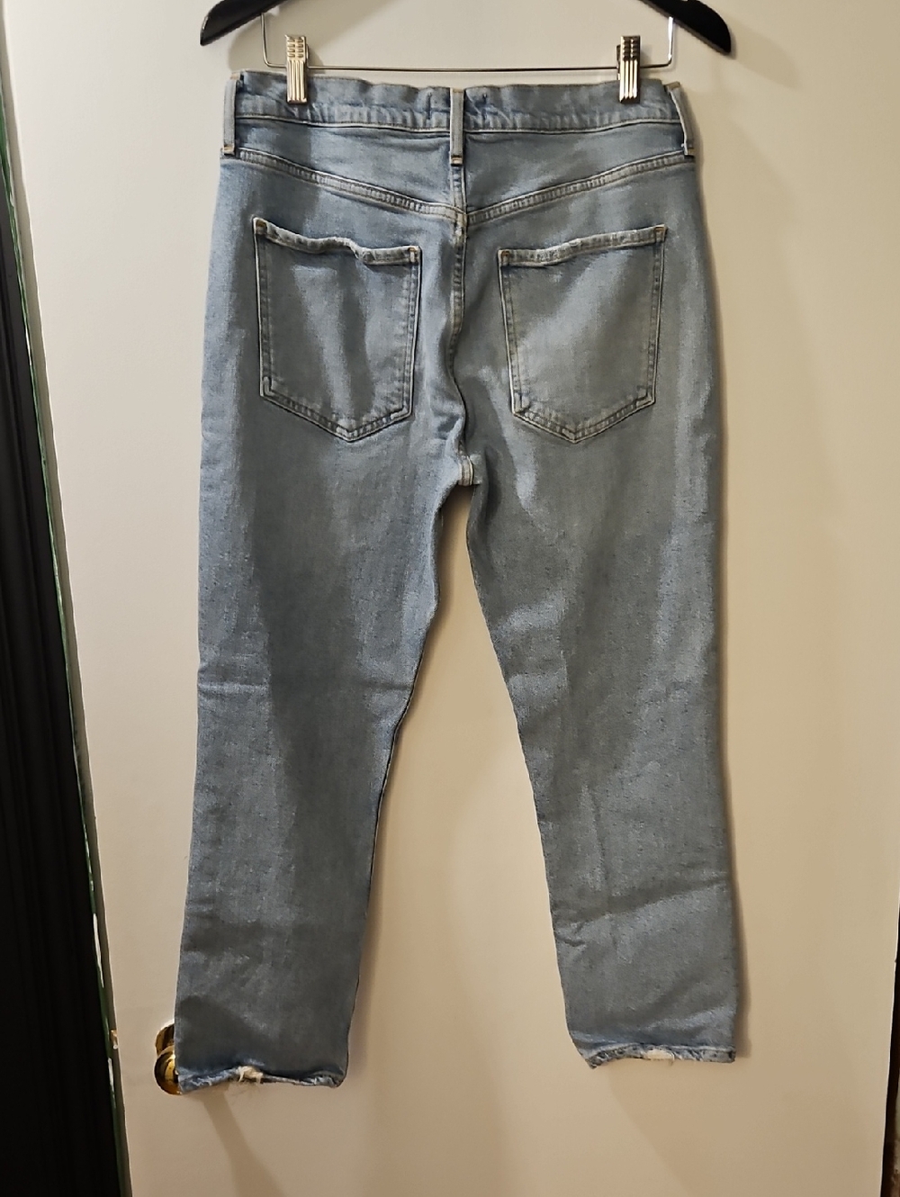 Agolde Riley Crop Light Wash Women's Straight Leg Jeans Size 30 - Picture 4 of 14